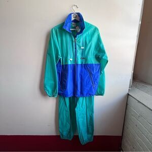Vintage K-Way Windbreaker & Pants Set